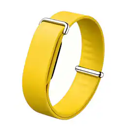 Dteck - Silicone Band for Google Fitbit Air, Adjustable Skin-Friendly Rubber Sport Replacement Wristband - Yellow