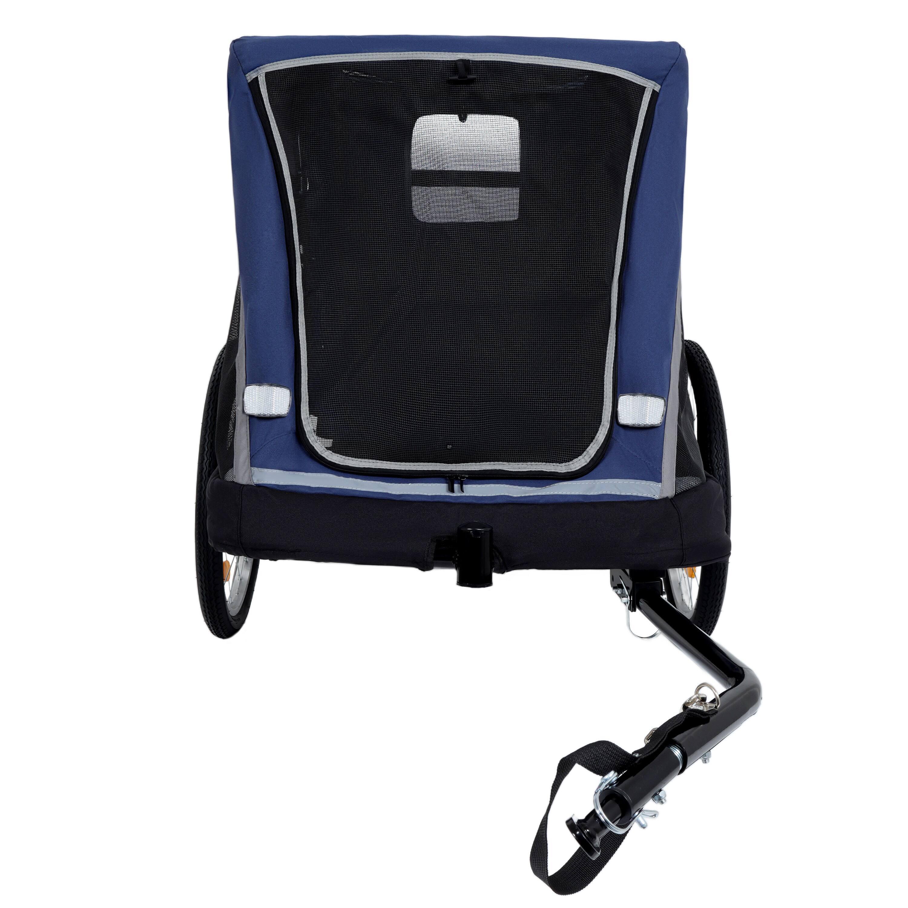 Alt View 7. Siljoy - 2‑in‑1 Convertible Pet Trailer & Push Cart, 100 lb Capacity with Quick‑Release Wheels & Storage Pockets.