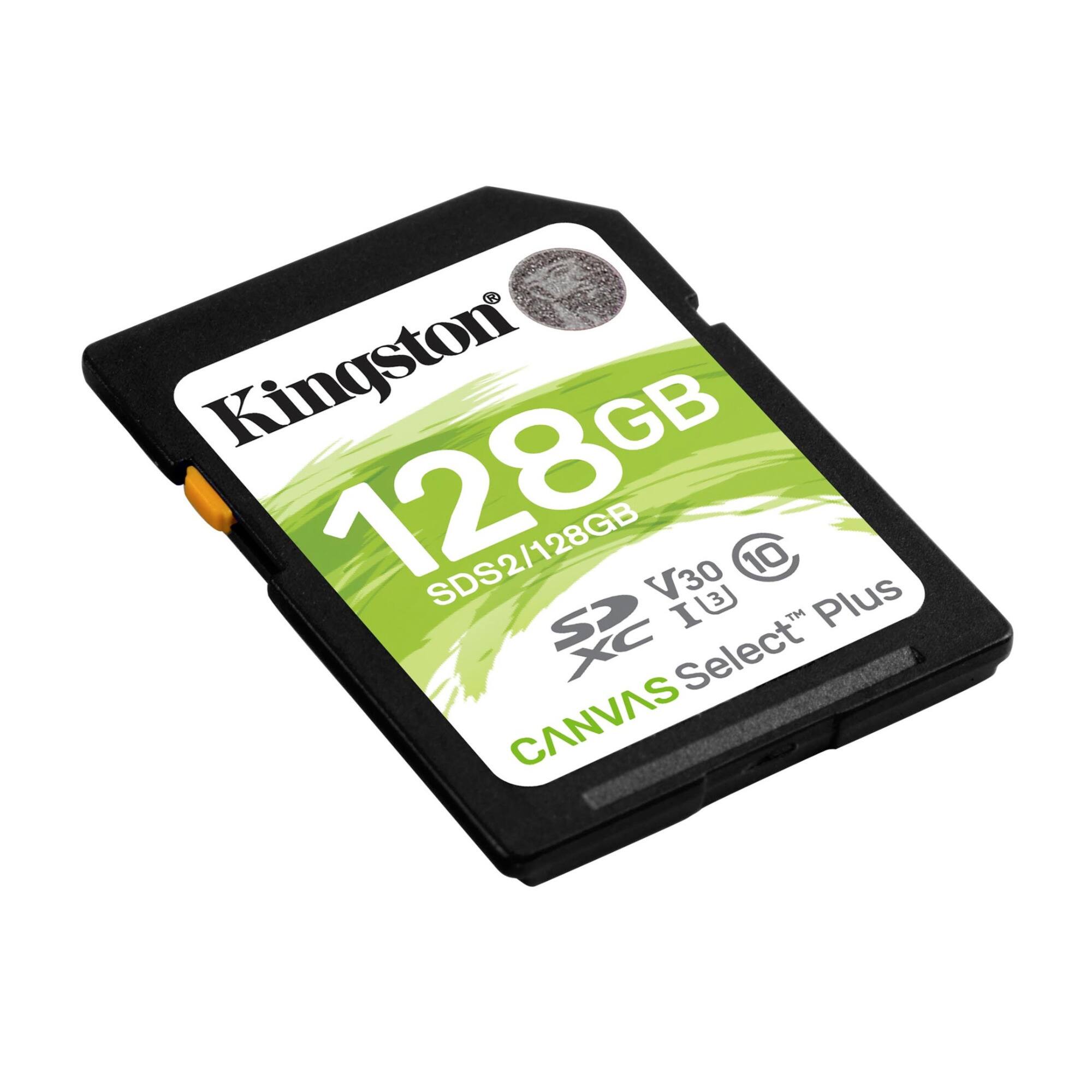 Kingston 128GB SDS2/128GB V30 IU 10 Plus SPI XC Select CANVAS
