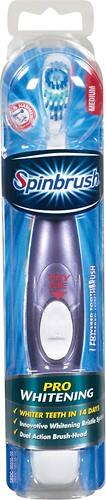 Front Standard. Arm & Hammer - Spinbrush Pro Whitening Medium Battery-Powered Toothbrush.