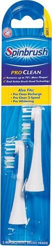 Front Standard. Arm & Hammer - Spinbrush Pro Clean Soft Replacement Heads (2-Pack).