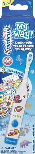 Front Standard. Arm & Hammer - Spinbrush My Way Battery-Powered Toothbrush - Blue.