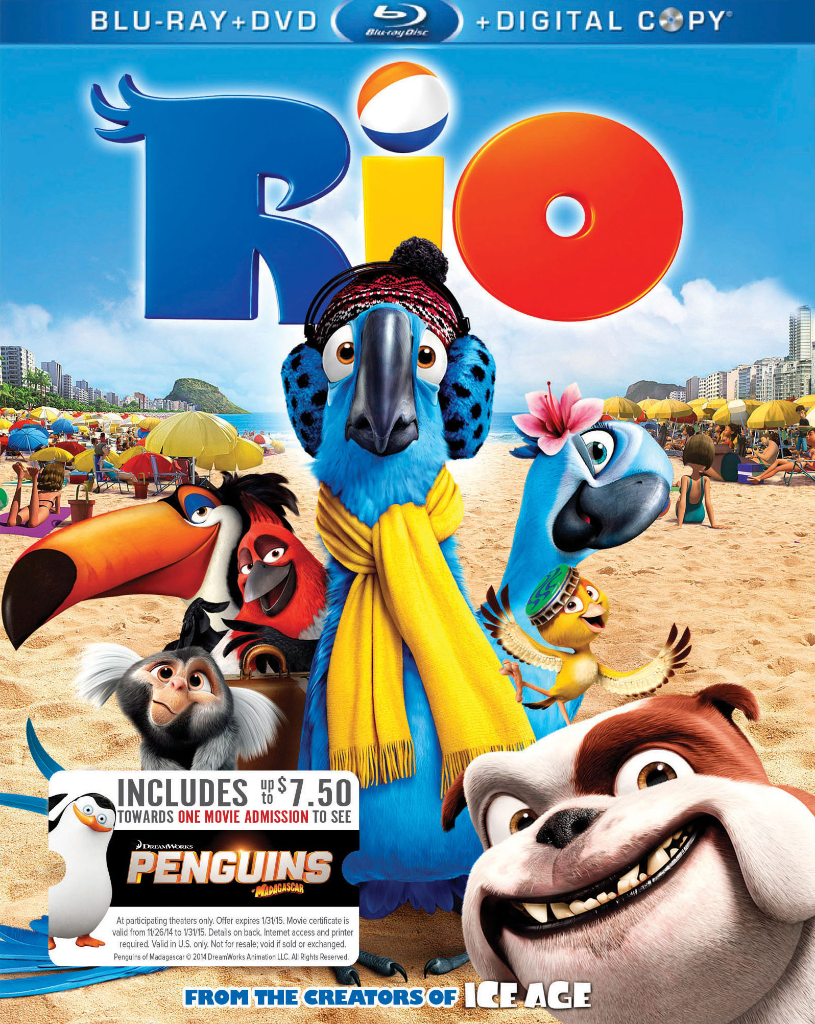Best Buy Rio Includes Digital Copy Blu Ray Dvd Movie Money 11