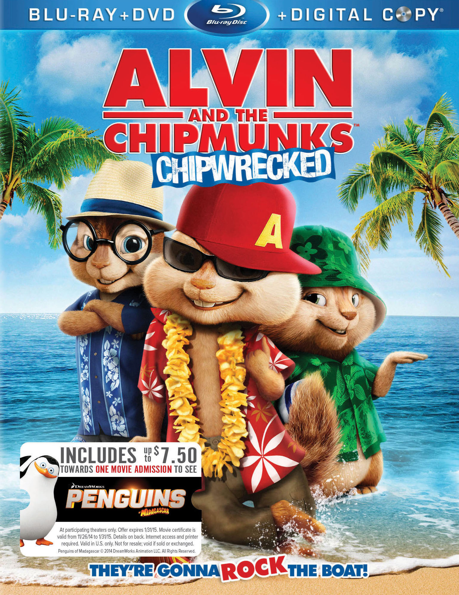 Alvin and the Chipmunks: Chipwrecked [Includes Digital Copy] [Blu-ray/DVD]  [Movie Money] [2011] - Best Buy