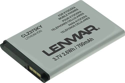 Angle Standard. Lenmar - Lithium-Ion Battery for Kyocera Domino, Jax and Melo Mobile Phones.