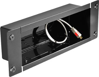 Peerless-AV - Recessed Cable Management and Power Storage Accessory Box - Black - Angle_Zoom