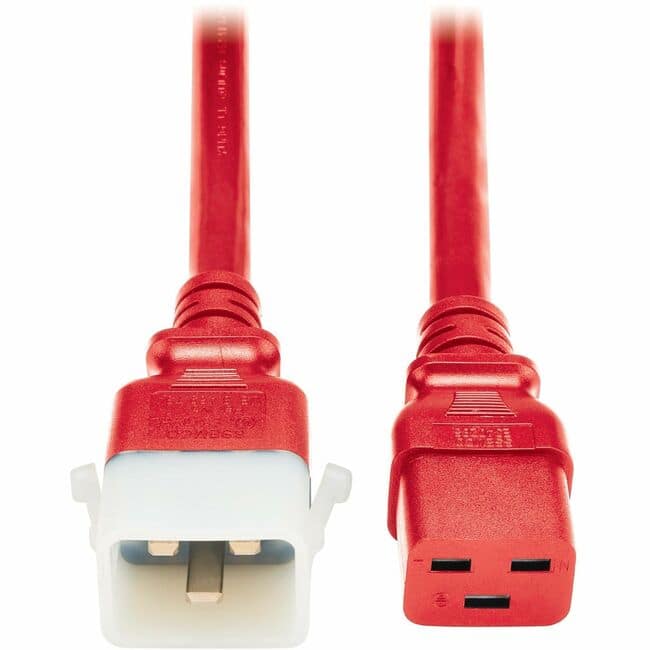 Tripp Lite - PDU POWER CORDS C19 P-LOCK C20 HEAVY-DUTY 20A 12AWG 4FT 6PACK - Red