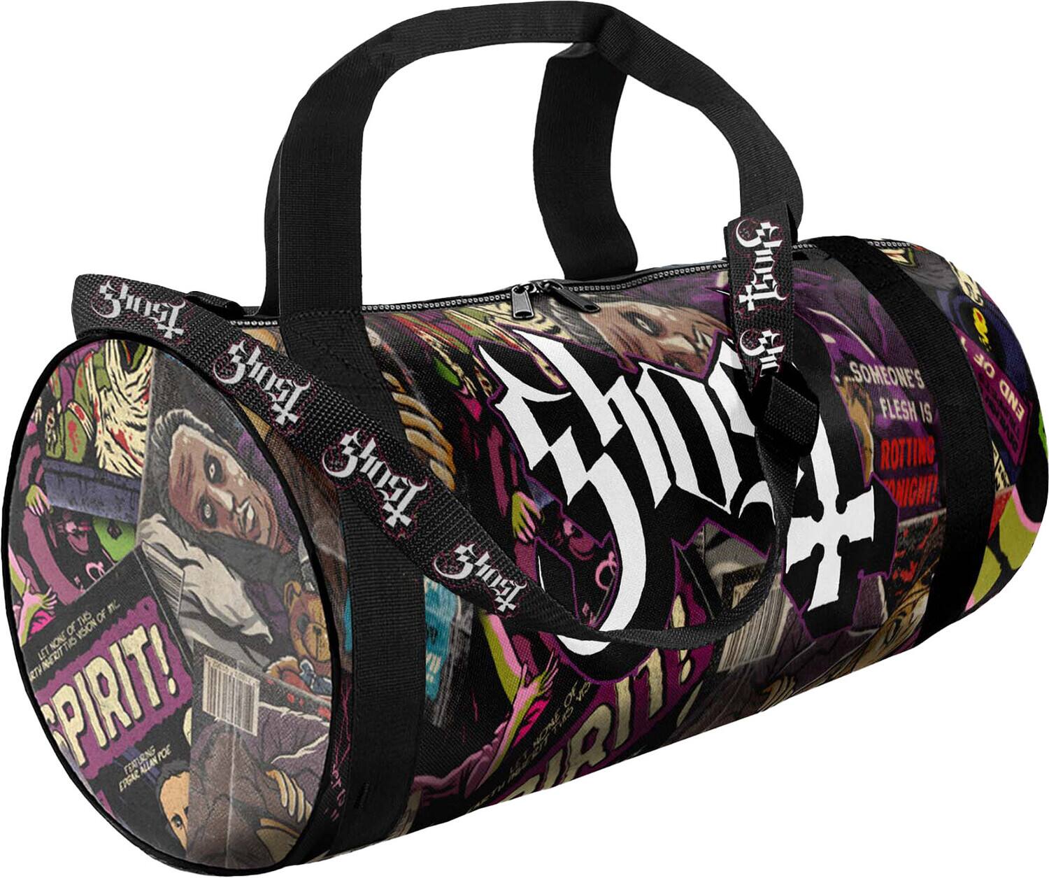PopMarket - Ghost - Rocksax - Ghost - Magazines - Duffle Bag With Adjustable Strap (Black) - Multicolor