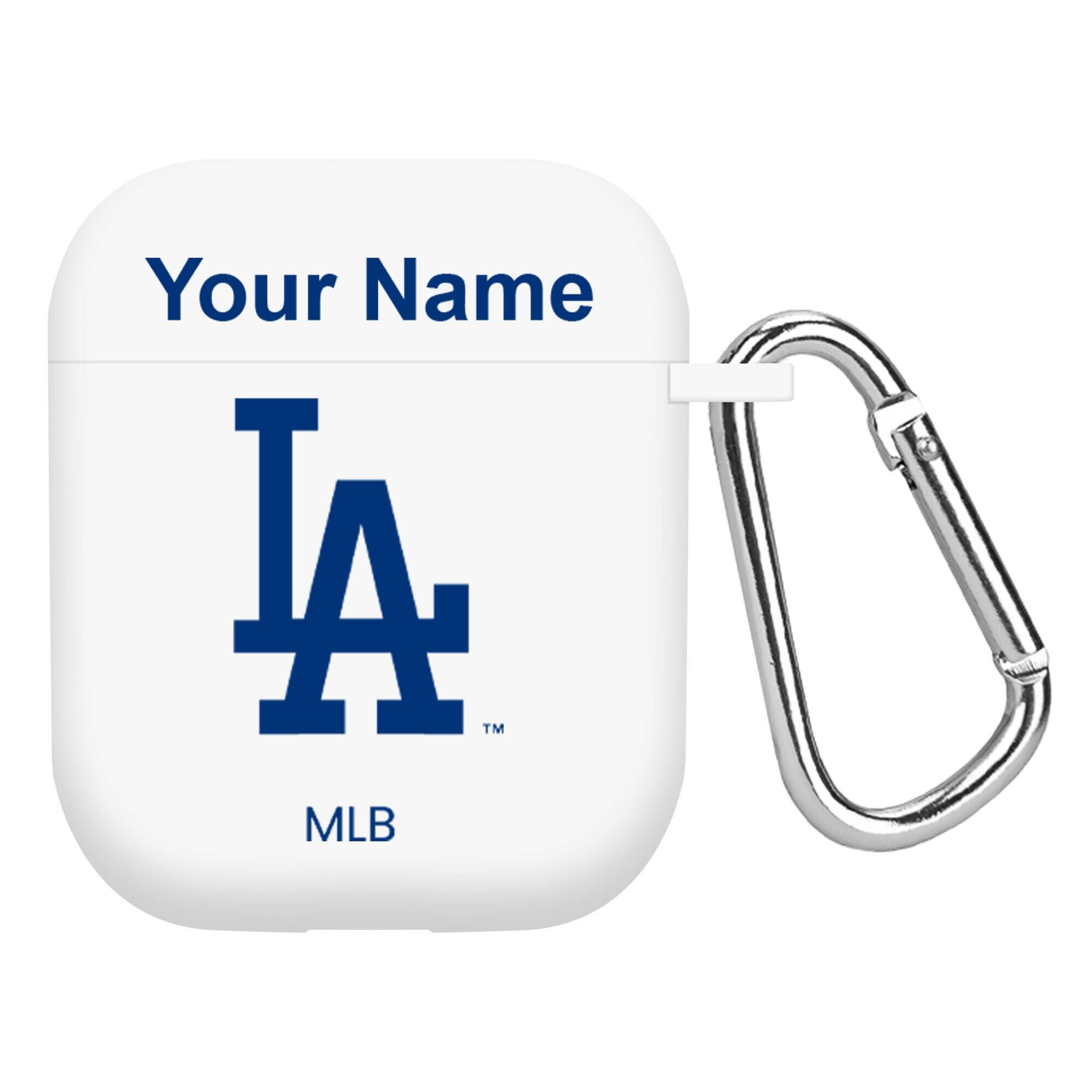 Artinian - Los Angeles Dodgers Personalized Silicone AirPods Case Cover - Multicolor