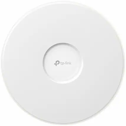 Front. TP-Link - Omada EAP783 Tri Band Wi-Fi 7 IEEE 802.11 a/b/g/n/ac/ax/be 21.03 Gbit/s Wireless Access Point - Yes - 2.40 GHz, 5 GHz, 6 - Unknown.