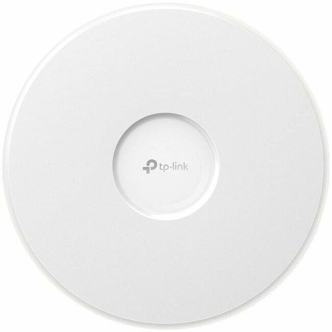 Front. TP-Link - Omada EAP783 Tri Band Wi-Fi 7 IEEE 802.11 a/b/g/n/ac/ax/be 21.03 Gbit/s Wireless Access Point - Yes - 2.40 GHz, 5 GHz, 6 - Unknown.