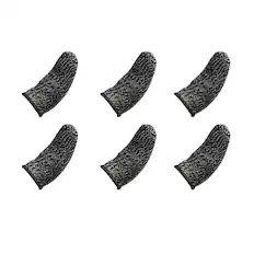 Front. Kitcheniva - Mobile Gaming Finger Sleeves 5 Pairs - Black.