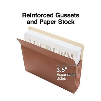 Reinforced Gussets and Paper Stock

3.5" Expandable Sides