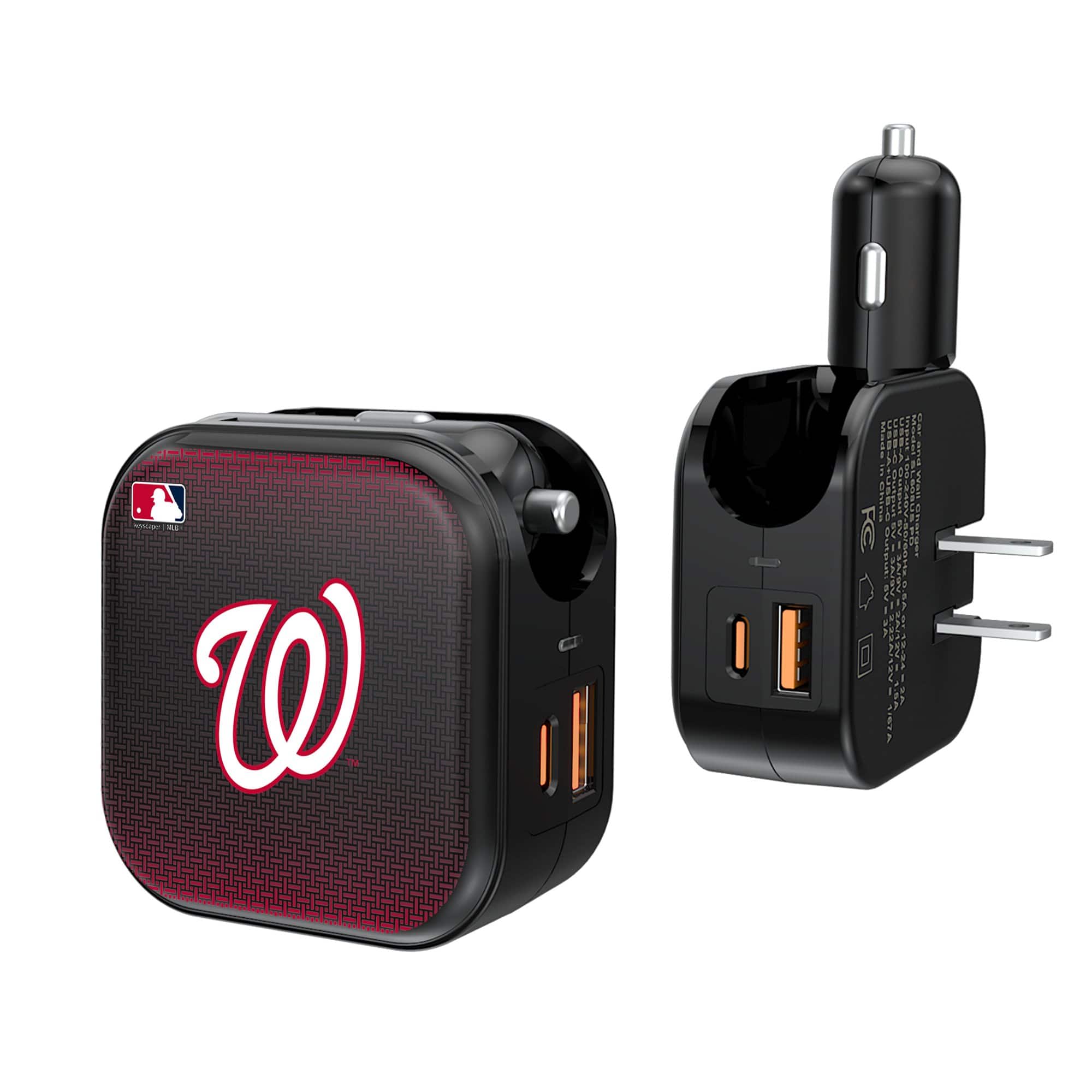 Keyscaper - Washington Nationals 2-in-1 USB A/C Charger - Black price history on PriceWatchPro
