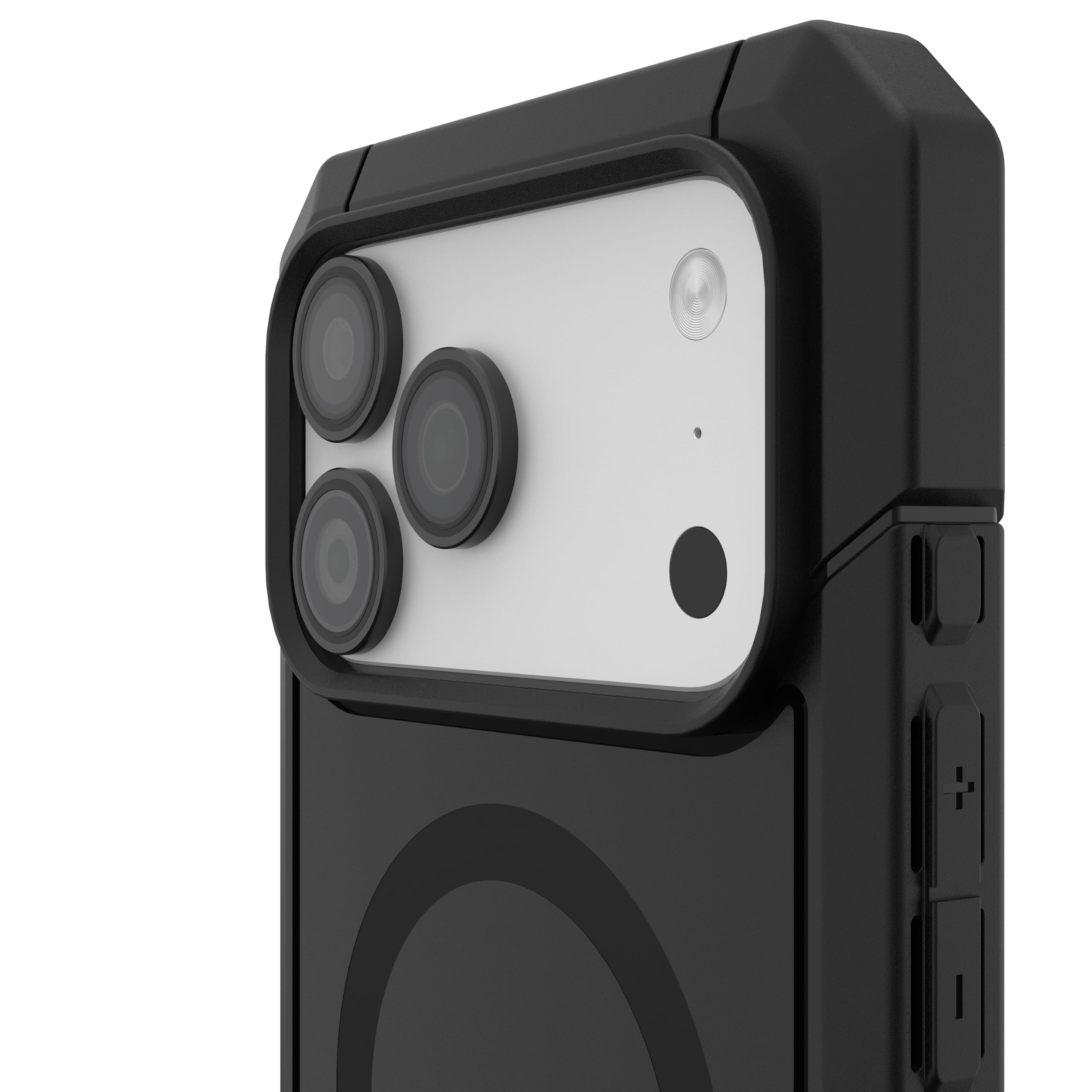 Alt View 5. UAG - iPhone 18 Pro Max/iPhone 18 Pro Lens Protector, Anti-Fingerprint, Individual Titanium Alloy Ring, Aluminosilicate Glass - Black Titanium.