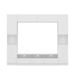 Famapy - Entertainment Center: Multi - Storage Mastery, Cable Management & Modern Living Magic - White