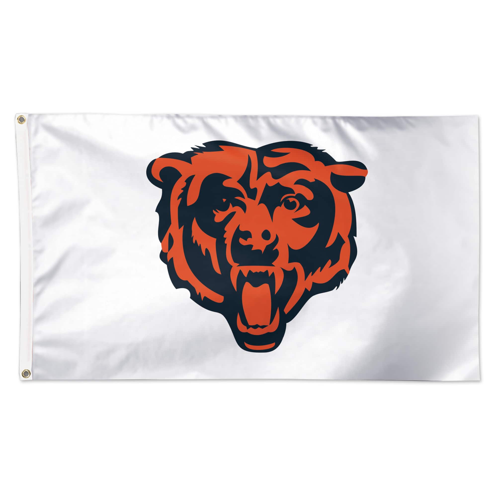 WinCraft - Chicago Bears 3' x 5' White 1-Sided Deluxe Flag - Multicolor