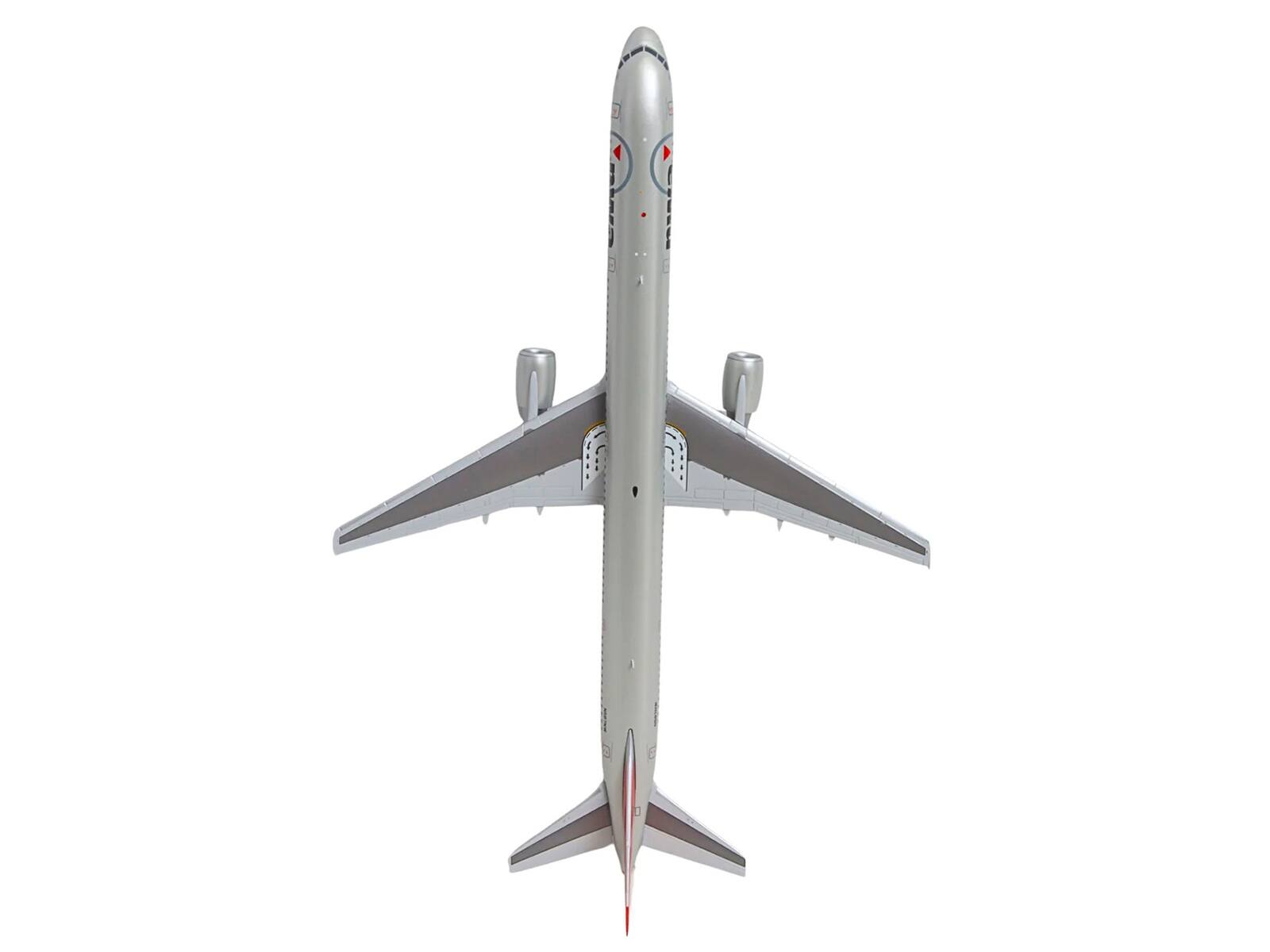 Alt View 4. GeminiJets - Boeing 757-300 Commercial Aircraft "Northwest Airlines" (N587NW) Silver with Red Tail 1/200 Diecast Model by GeminiJets.
