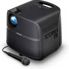 ION Audio - Refurbished Excellent - Projector Deluxe HD Battery/AC Powered 720p HD LED Bluetooth-enabled - Black