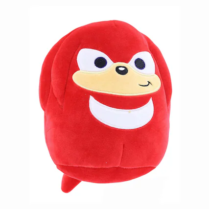Front. Johnny's Toys - Sonic Squishmallow 7 Inch Plush | Knuckles - Red.