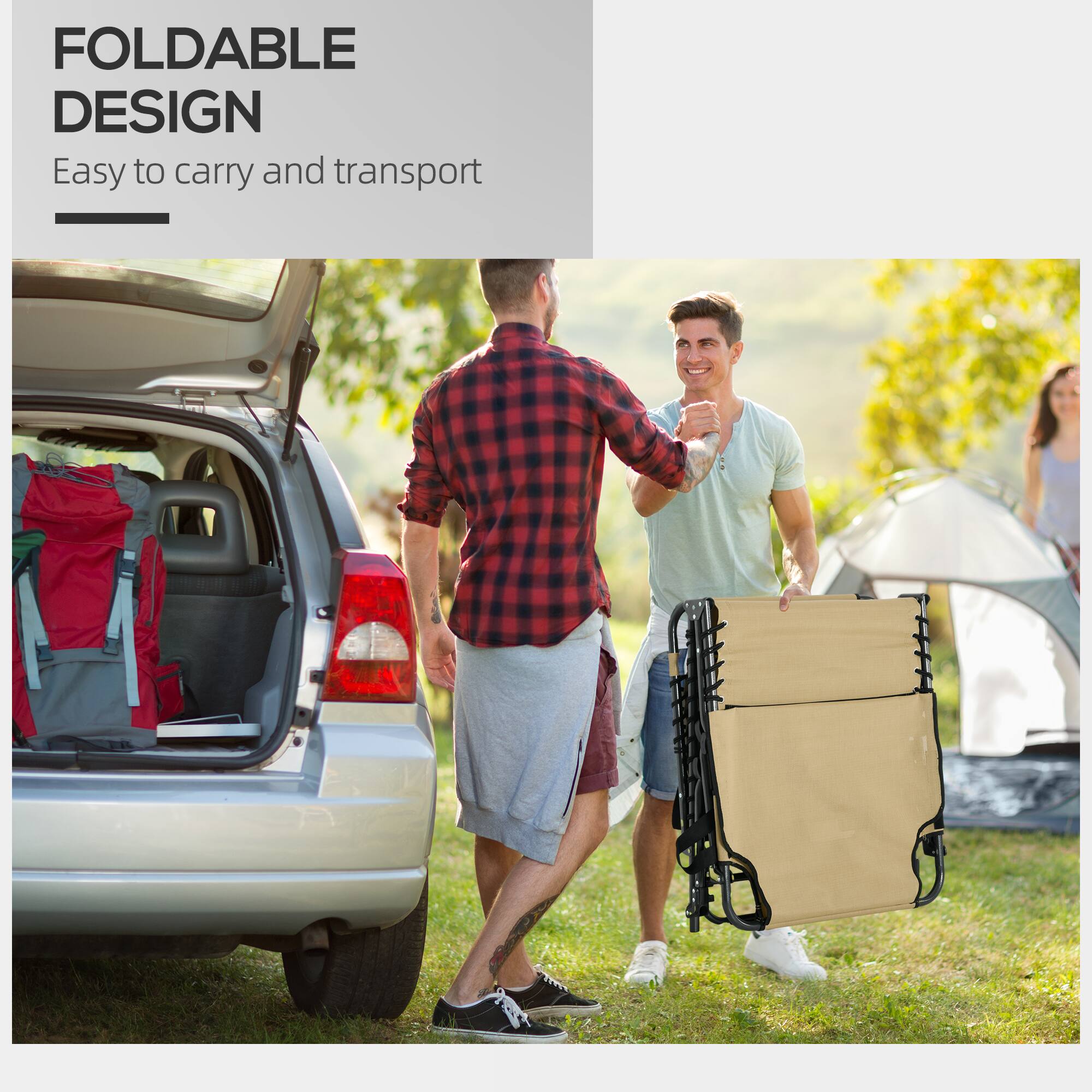 FOLDABLE DESIGN  
Easy to carry and transport