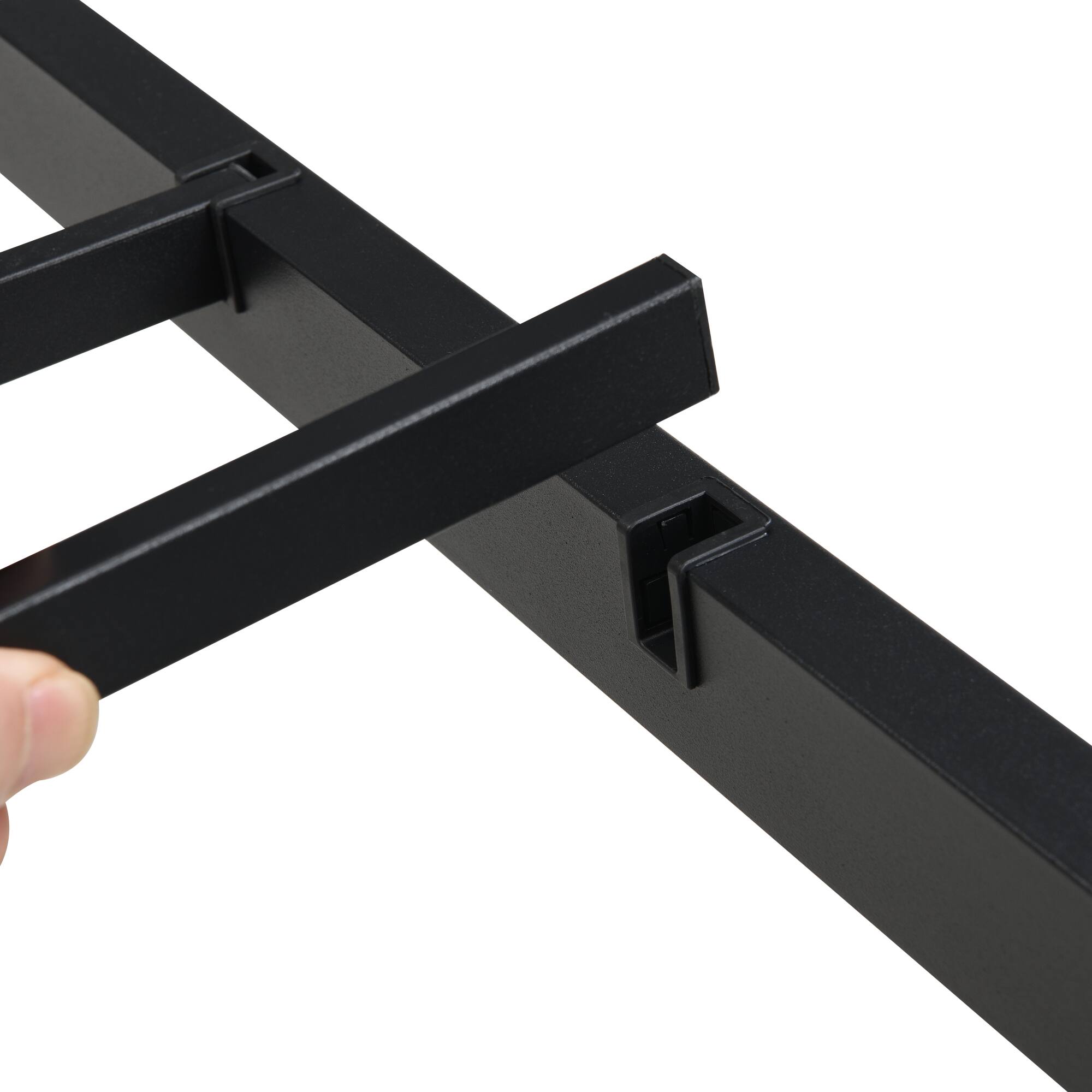 Alt View 7. GOODSILO - Queen Size Heavy Duty Metal Bed Frame with Quick Assembly and Noise-Free Design - Black.