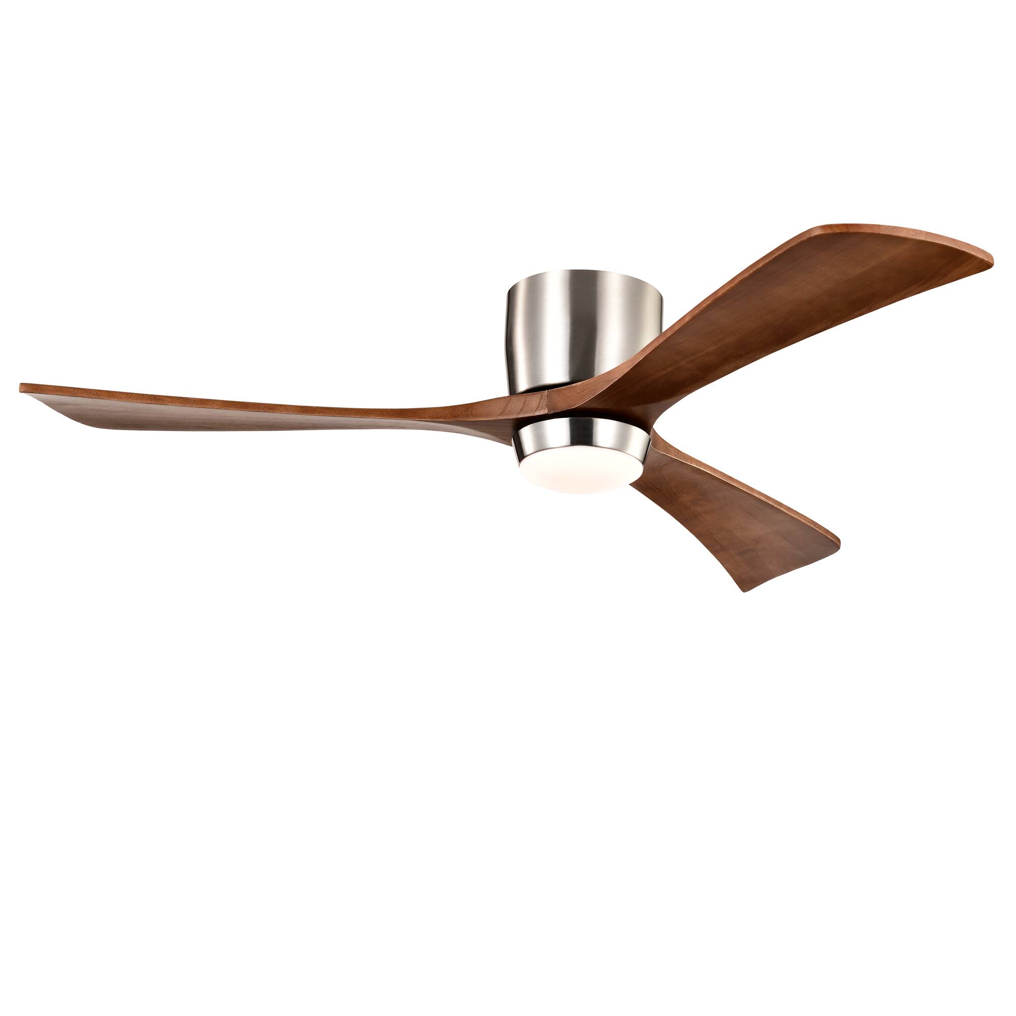 Front. APRILSOUL - 52 Inch Reversible DC Ceiling Fan Remote 70 Energy Saving Quiet - Nickel.