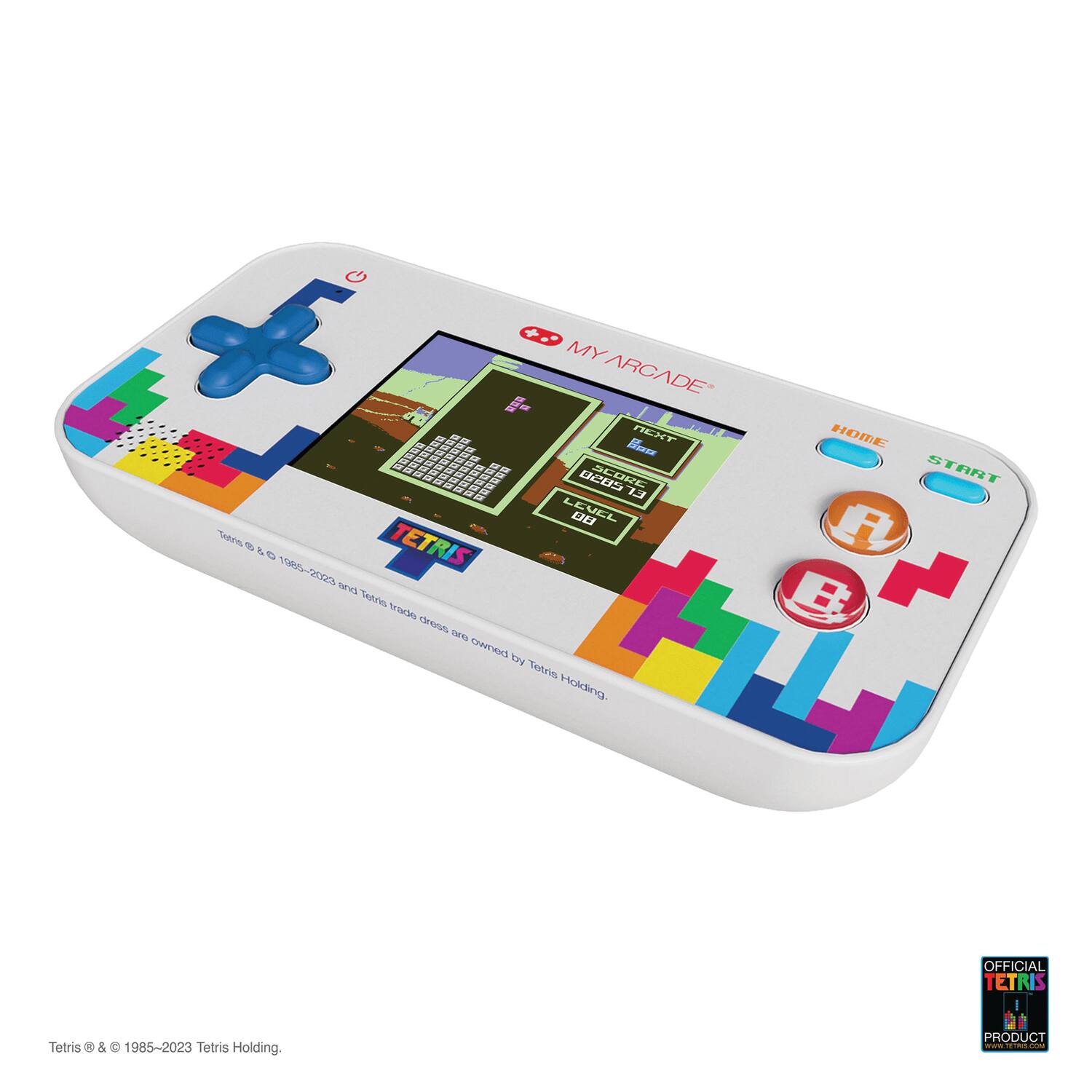 MY ARCADE

TETRIS

Tetris © & © 1985-2023 Tetris Holding. Tetris and Tetris trade dress are owned by Tetris Holding.

OFFICIAL TETRIS PRODUCT

Tetris © & © 1985-2023 Tetris Holding.
