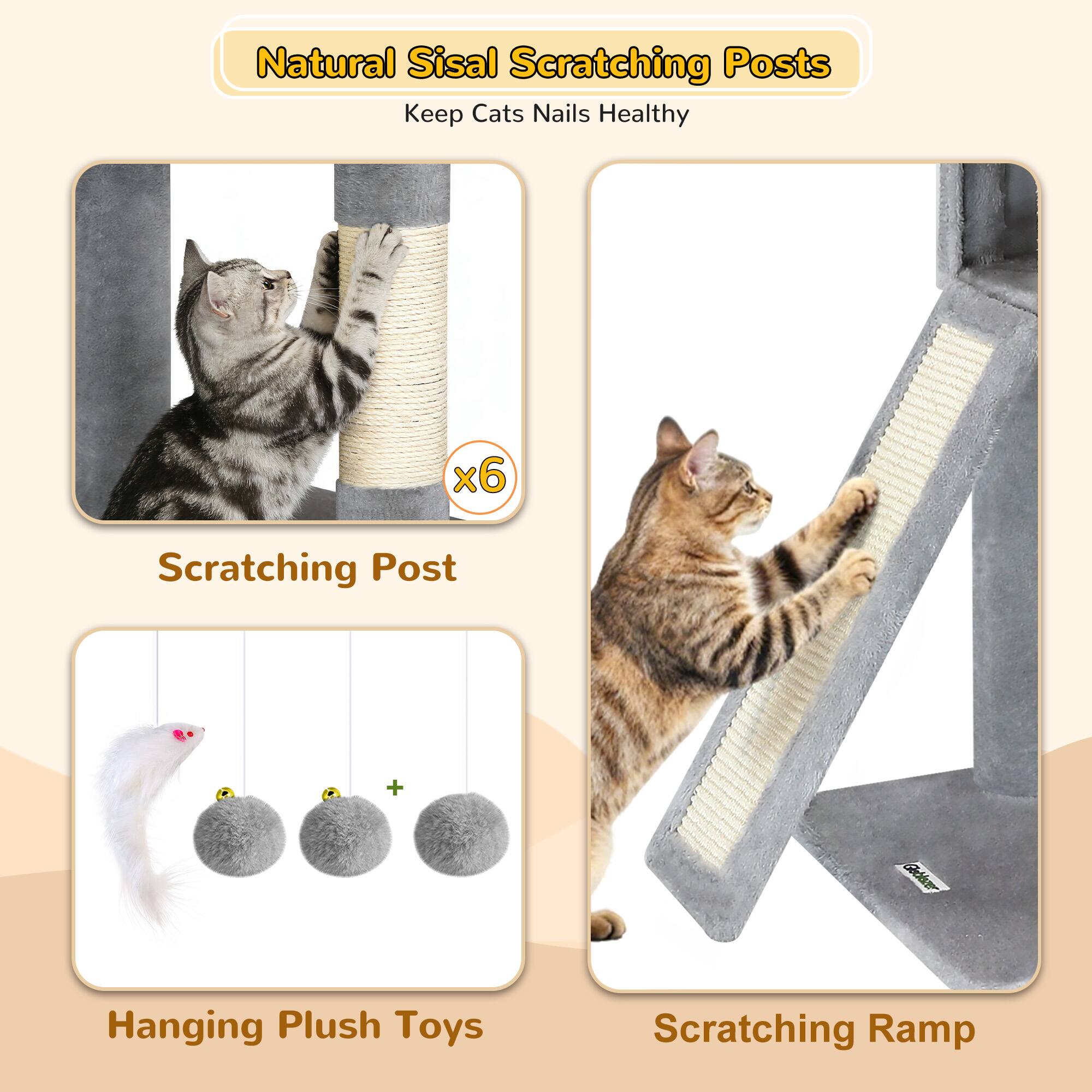 Natural Sisal Scratching Posts Keep Cats Nails Healthy

x6

Scratching Post

Hanging Plush Toys

Scratching Ramp