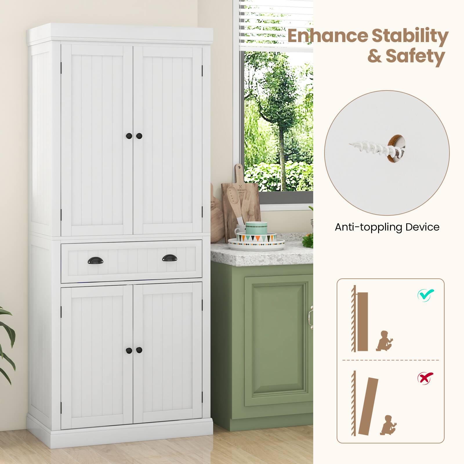 Enhance Stability & Safety

A Anti-toppling Device