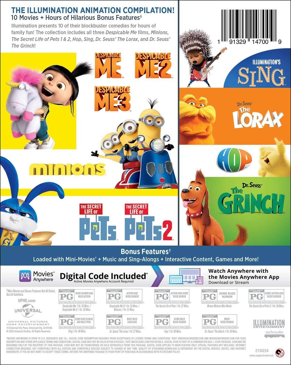 Alt View 1. Illumination Presents: 10-Movie Collection (Blu-ray + Digital Copy) [Blu-ray].