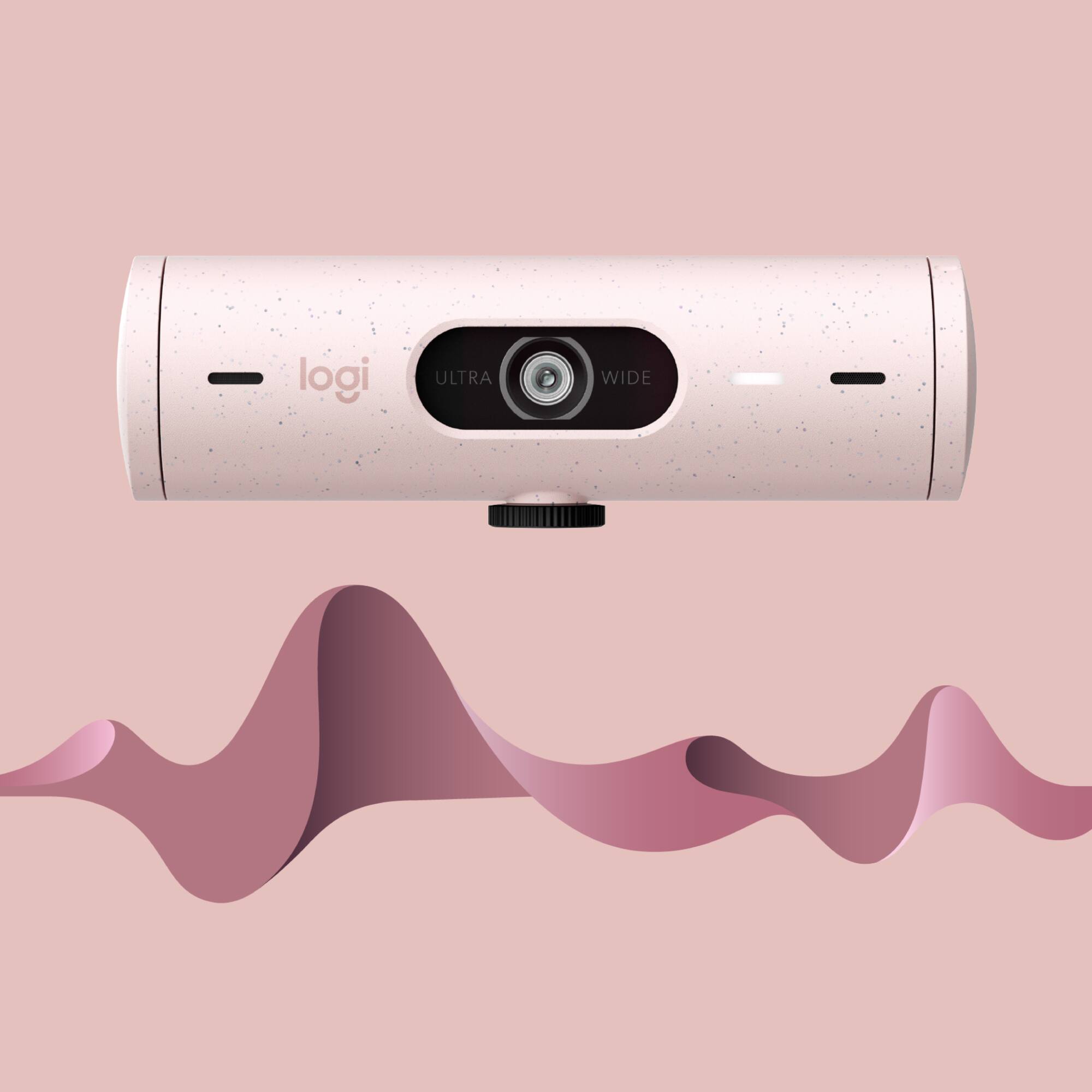 Alt View 13. Logitech - Brio 500 1920x1080p Webcam with Privacy Cover - Rose.