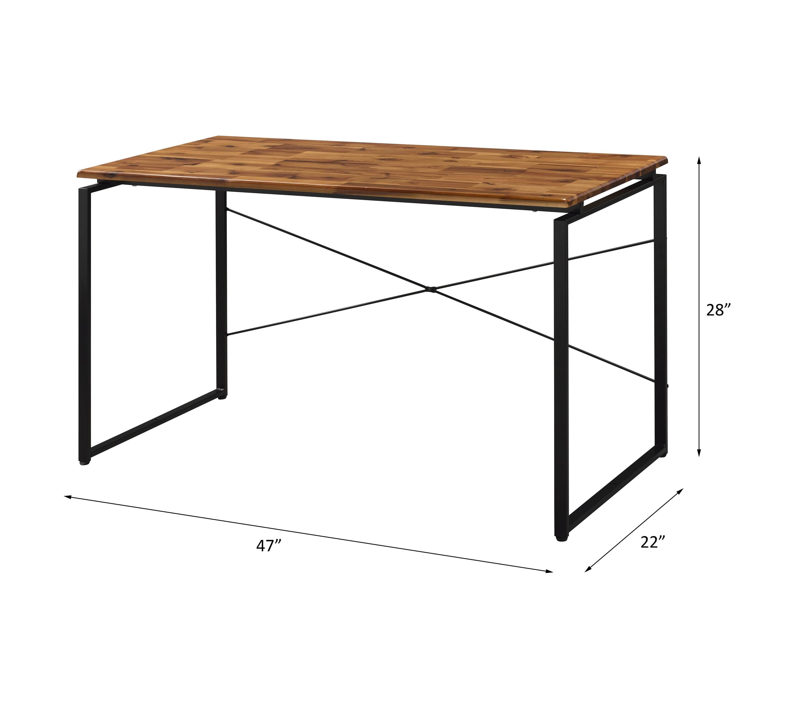 The dimensions of the table are:

- Length: 47"
- Width: 22"
- Height: 28"