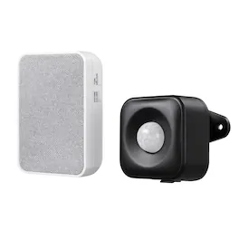 Heath Zenith Black/White Plastic Wireless Door Bell