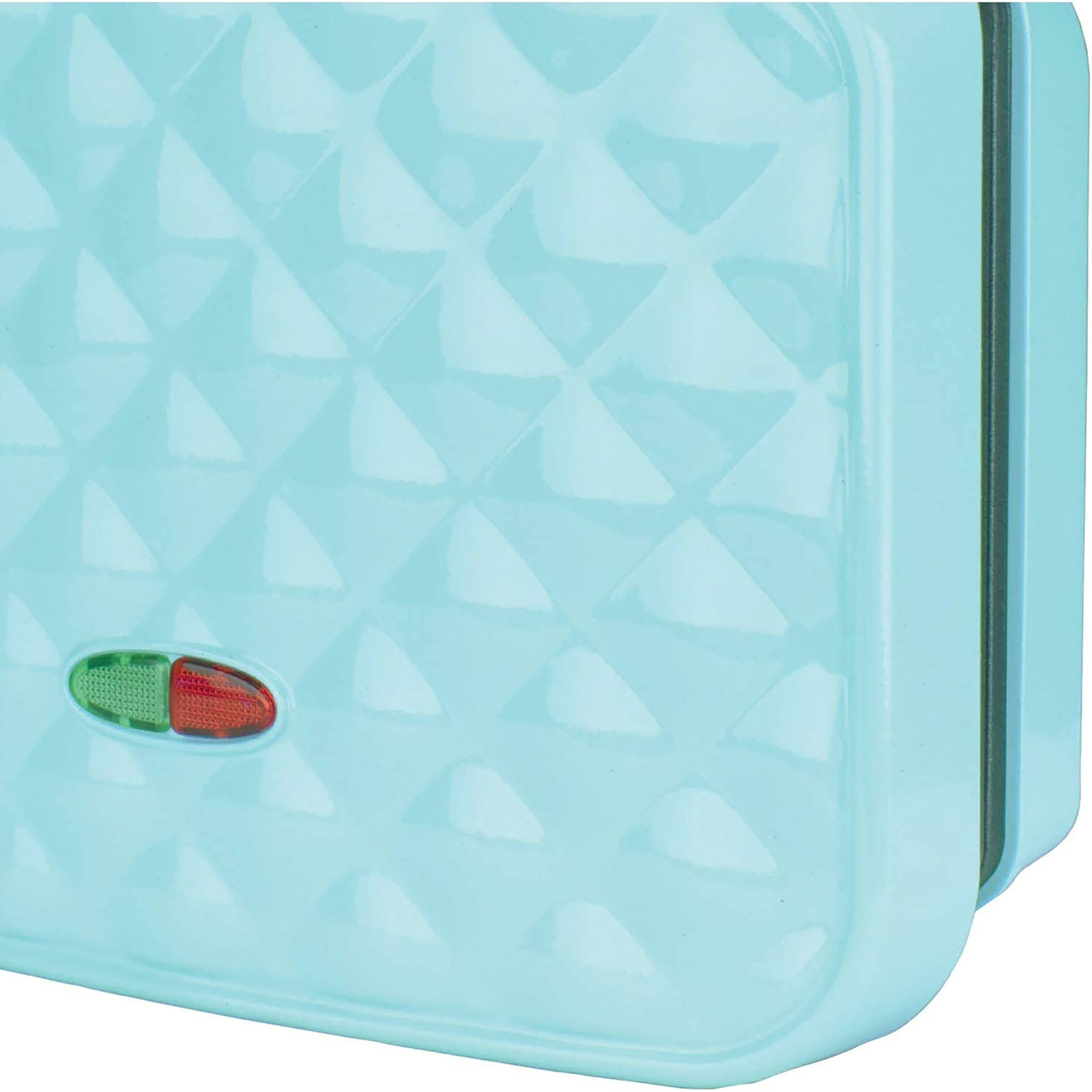 Alt View 1. Brentwood - Brentwood Couture Purse Non-Stick Dual Waffle Maker in Blue with Indicator Lights - Blue.