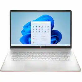 HP - 17.3" HD+ Notebook Intel Celeron N4500 4GB RAM 256GB SSD - Pale Rose Gold