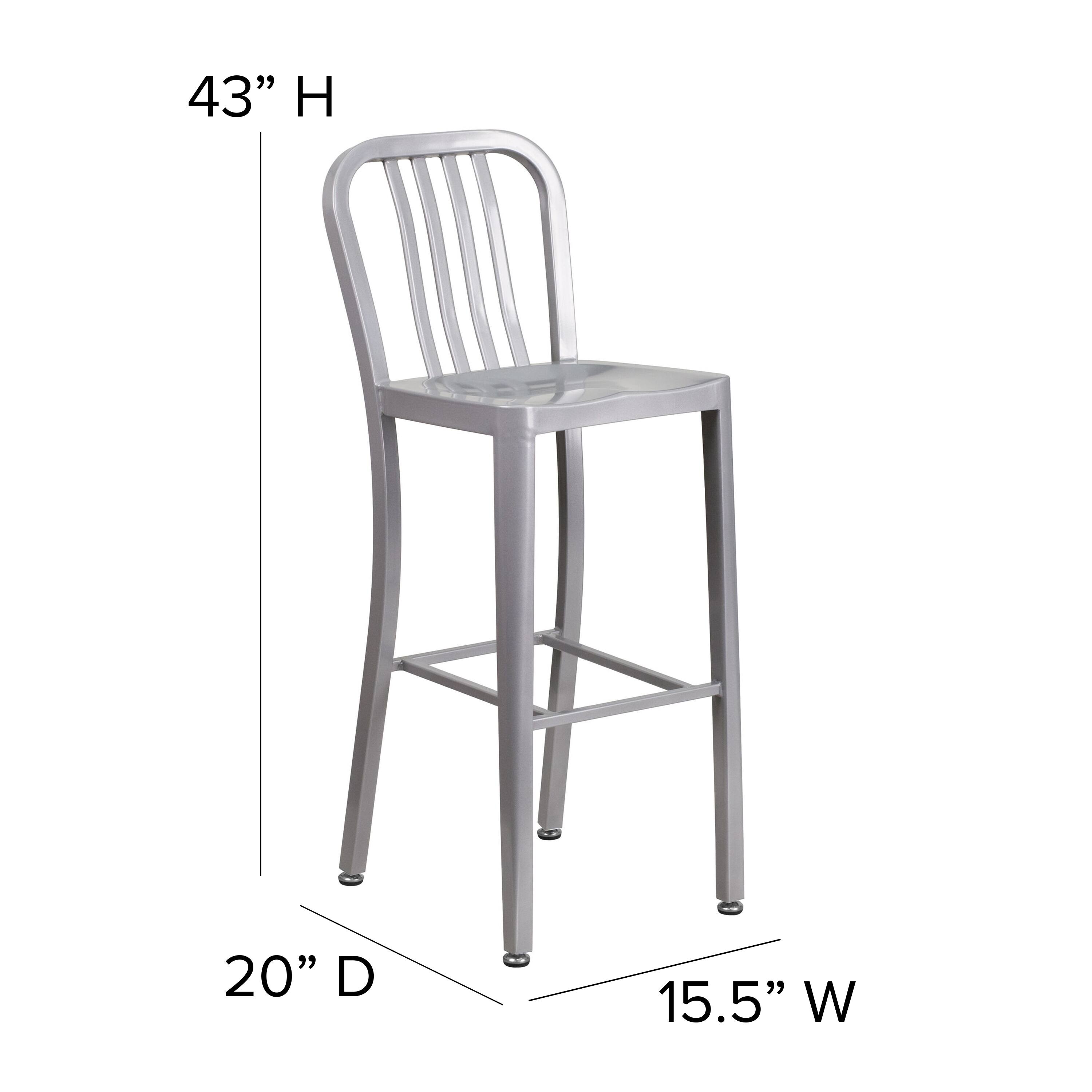 43" H  
20" D  
15.5" W