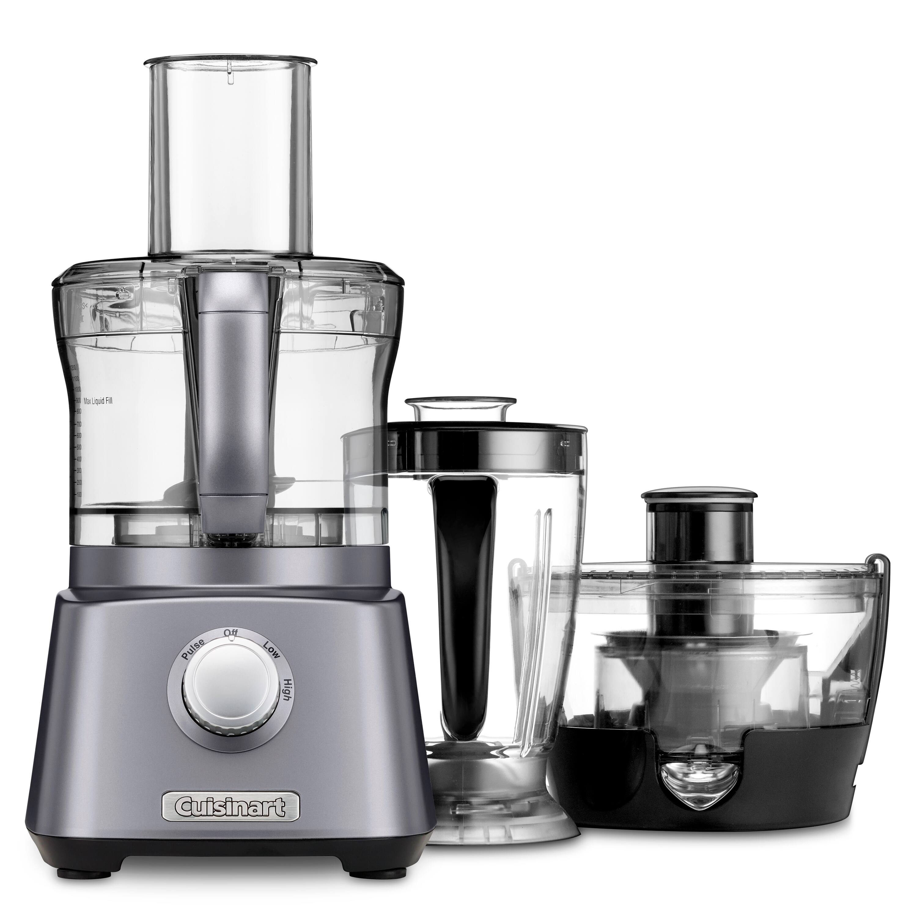 Alt View 12. Cuisinart - Kitchen Central 3 in 1 Food Processor - Gun Metal.