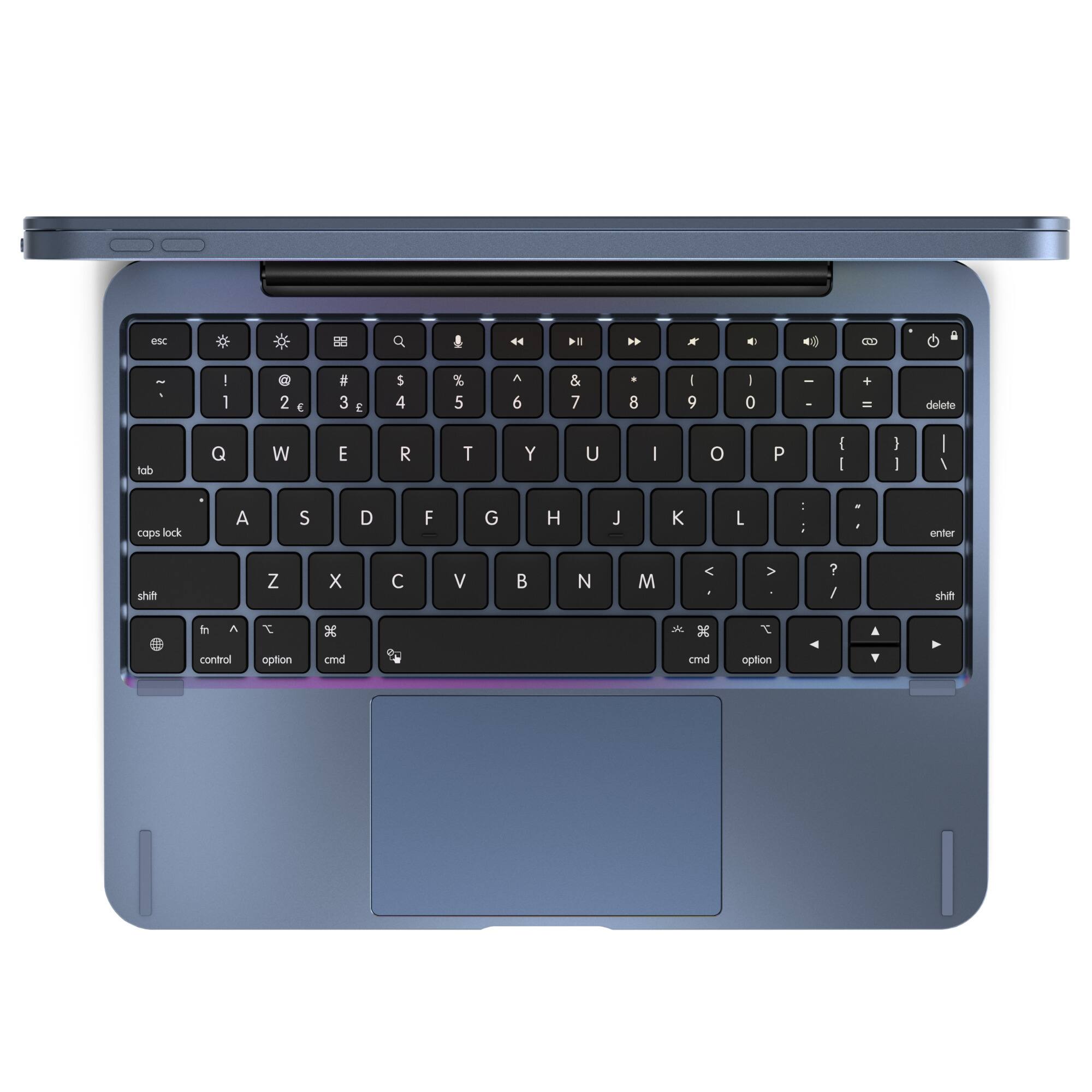 esc
! 1
@ 2 
# 3

$ 4
% 5
^ 6
& 7
* 8
( 9
) 0
- -
+ =
delete
tab
Q
W
E
R
T
Y
U
I
O
P
| |
caps lock
A
S
D
F
G
H
J
K
L
: /
, -
enter
shift
Z
X
C
V
B
N
M
? /
shift
control
option
cmd
cmd
option