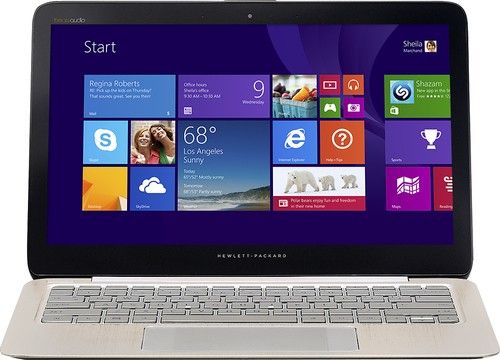  HP - Spectre 13.3&quot; Touch-Screen Laptop - Intel Core i5 - 4GB Memory - 128GB Solid State Drive - Truffle Brown/Champagne Gold