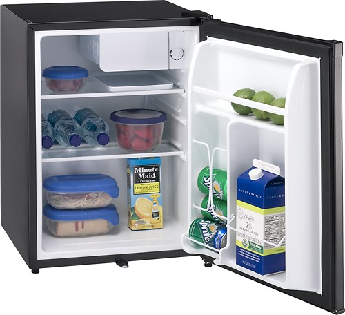 Frigidaire 2.5-cu ft Mini Fridge Freezer Compartment (Black) at