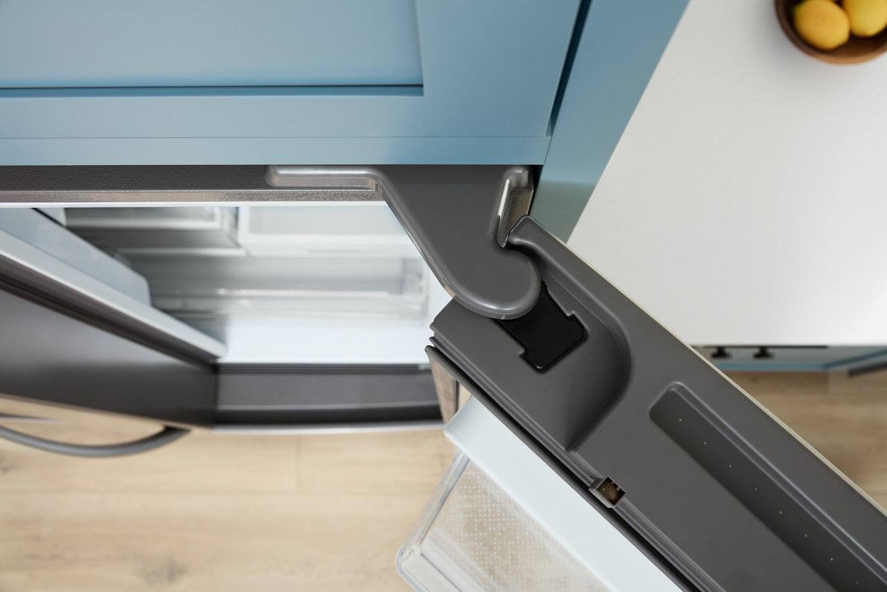 Alt View 4. Whirlpool - 23 Cu. Ft. French Door Counter-Depth Refrigerator with In-Door Water and Ice - Fingerprint-Resistant Stainless Finish.