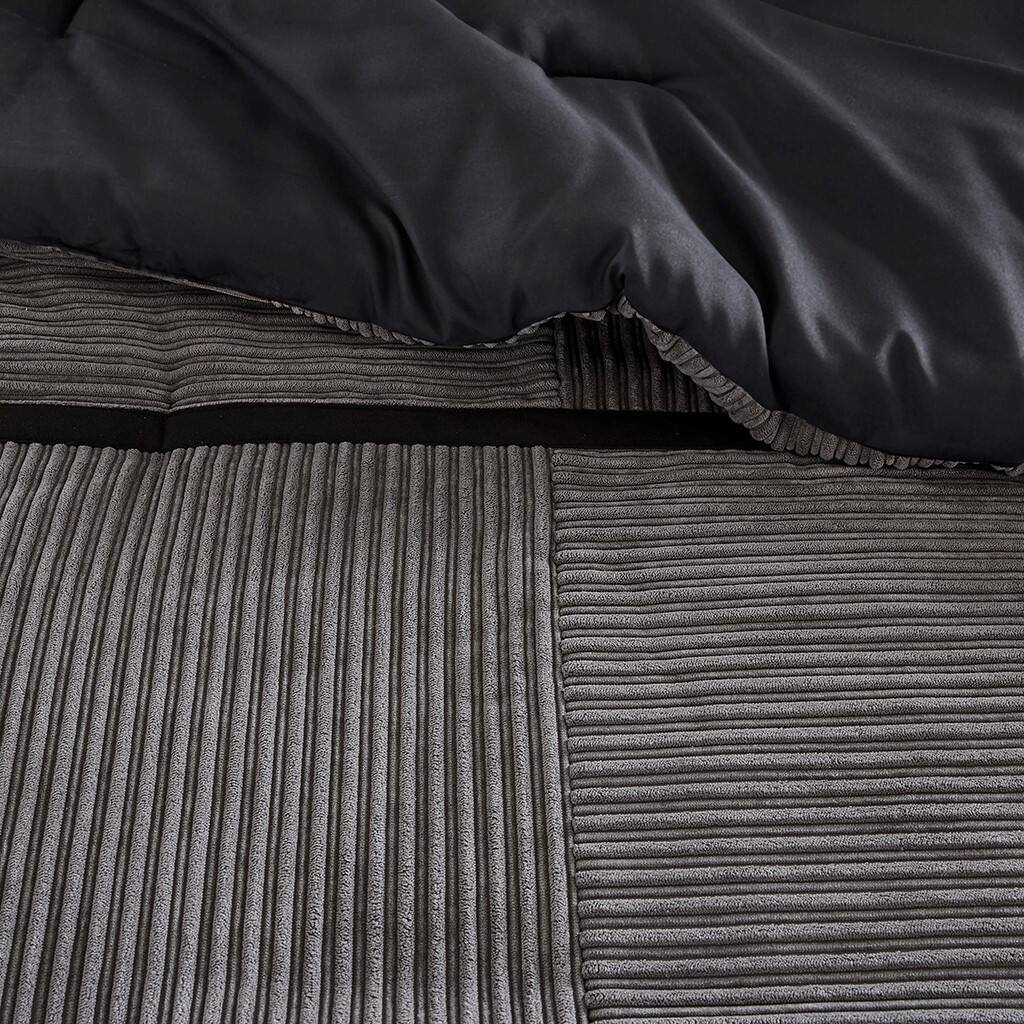 Alt View 5. Gracie Mills - Gracie Mills Barlow 7-Piece Comforter Set in Taupe and Chocolate Brown - Grey.