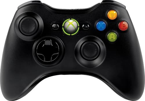 Microsoft Xbox 360 Wireless Controller Black JR9-00011 - Best Buy