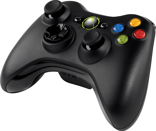 Microsoft Xbox 360 Wireless Controller Black JR9-00011 - Best Buy