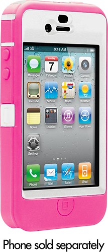 bladeren hoogtepunt Ga op pad Best Buy: OtterBox Defender Series Case for Apple® iPhone® 4 Hot Pink/White  63-0865-05-BB
