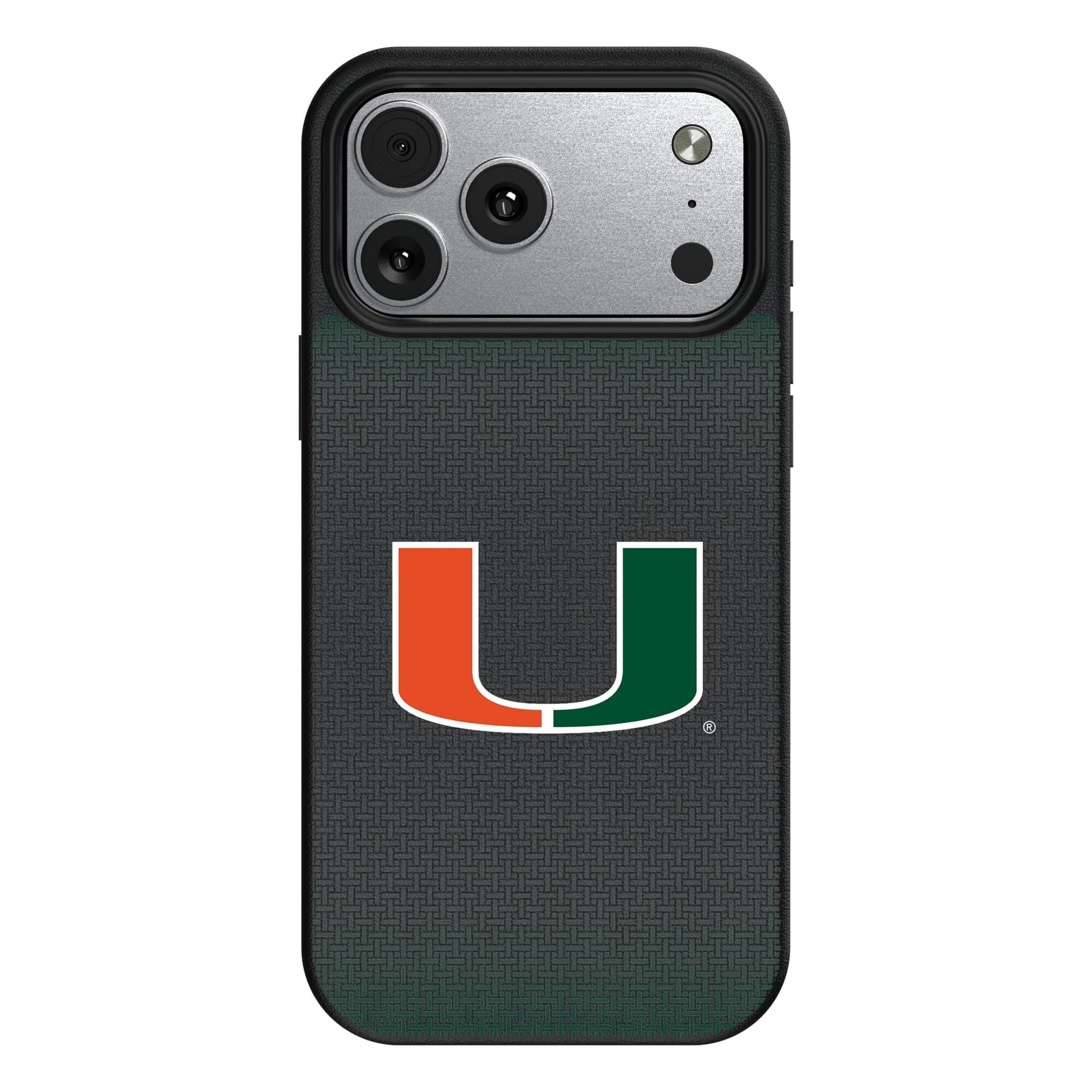 Keyscaper - NCAA - Miami Hurricanes Linen Logo iPhone Magnetic Bump Case - 17 Pro - Black price history on PriceWatchPro