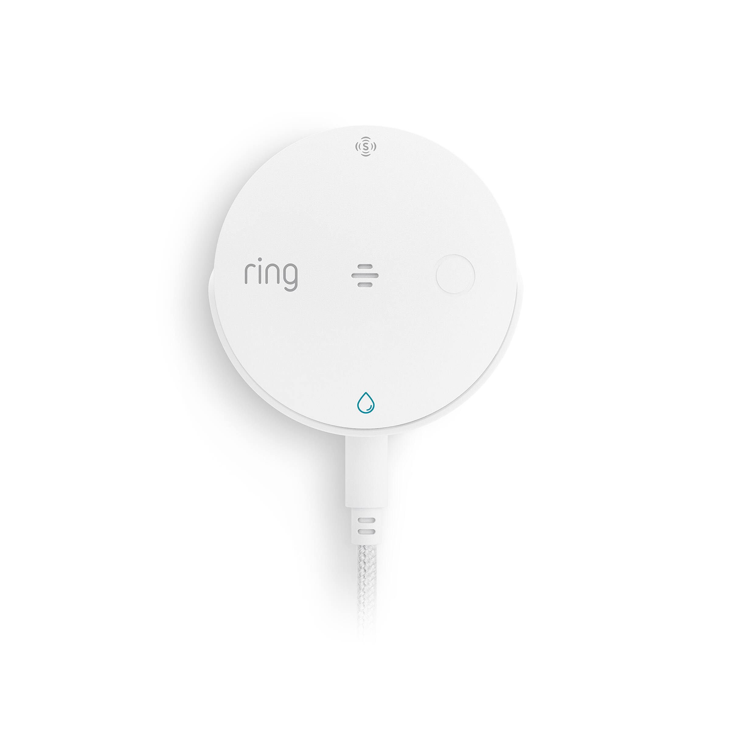 Front. Ring - Sump Pump Monitor – 24/7 water damage protection, instant alerts, on Amazon Sidewalk, no hub needed - White.