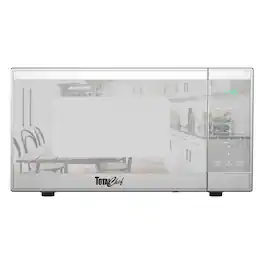 TOTAL Chef - Countertop Microwave Oven, 1100W, 1.3 Cu Ft - Stainless Steel