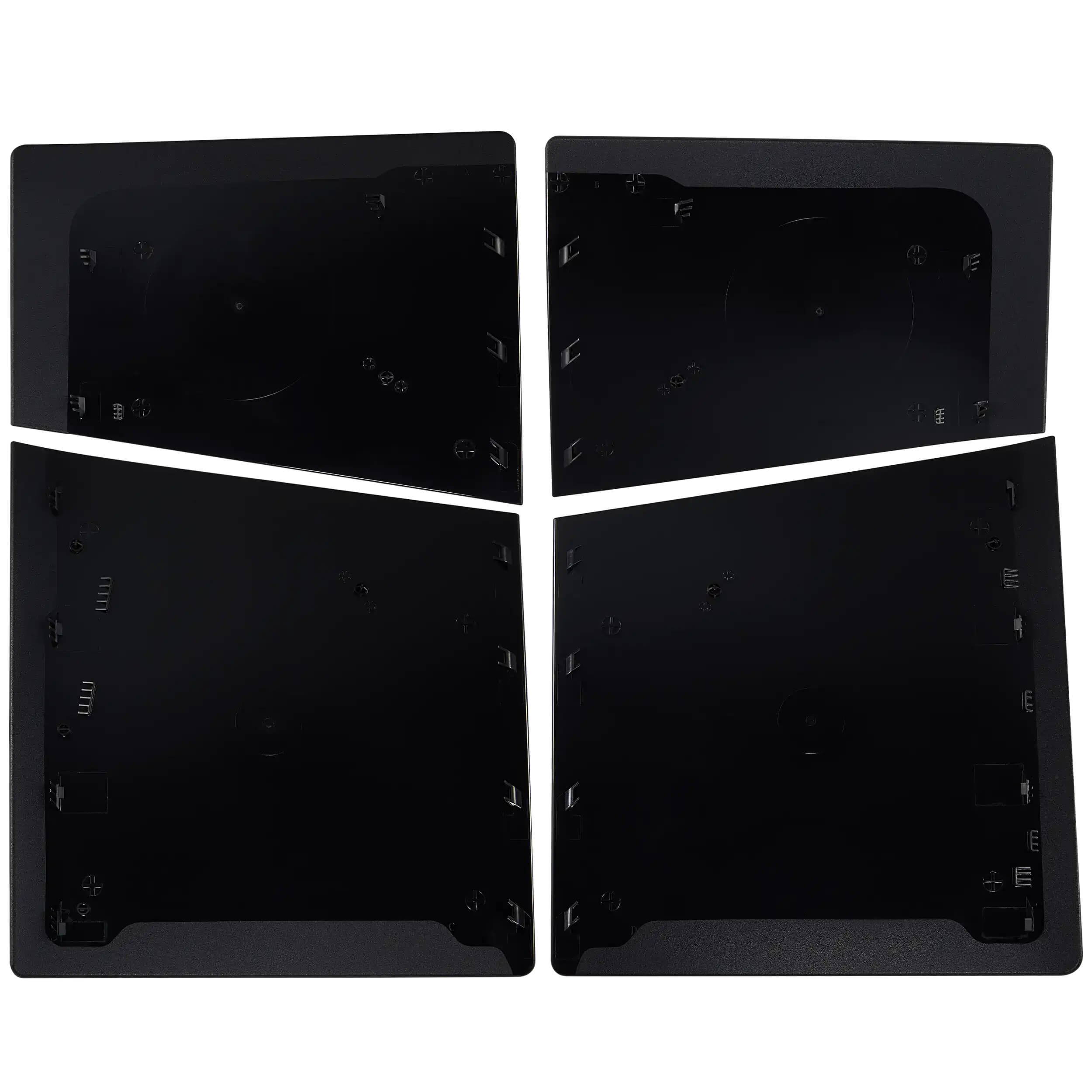 Back. MobileSentrix - Faceplate Covers (Top & Bottom) Replacement Compatible For Sony PlayStation 5 Slim - Black - Black.